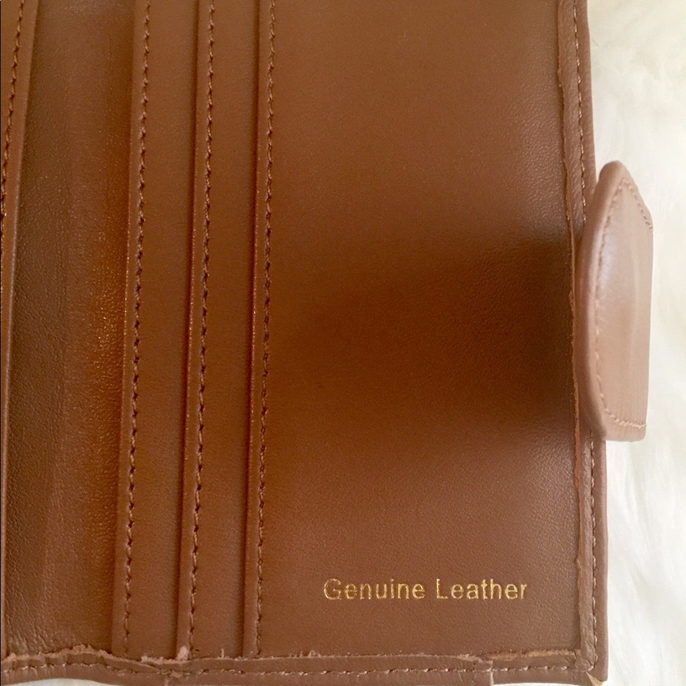Genuine leather card small wallet tan - Picture 2 of 6
